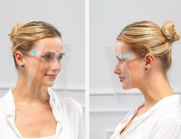 Safety Glasses Face Shield,  Clear Anti Splash & Fog (2-4 Pack Options) - Image 2