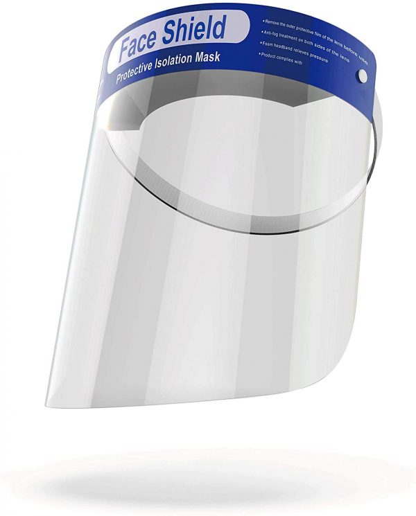 Full Protective Face Shield With Safety Guard Visor, HD Clear Film Pack of 2 Shields - Image 7
