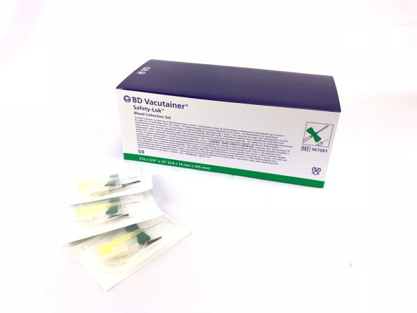 21G BD Vacutainer® Safety-Lok™ Blood Collection Set Butterfly Needles,  50/box - Image 2