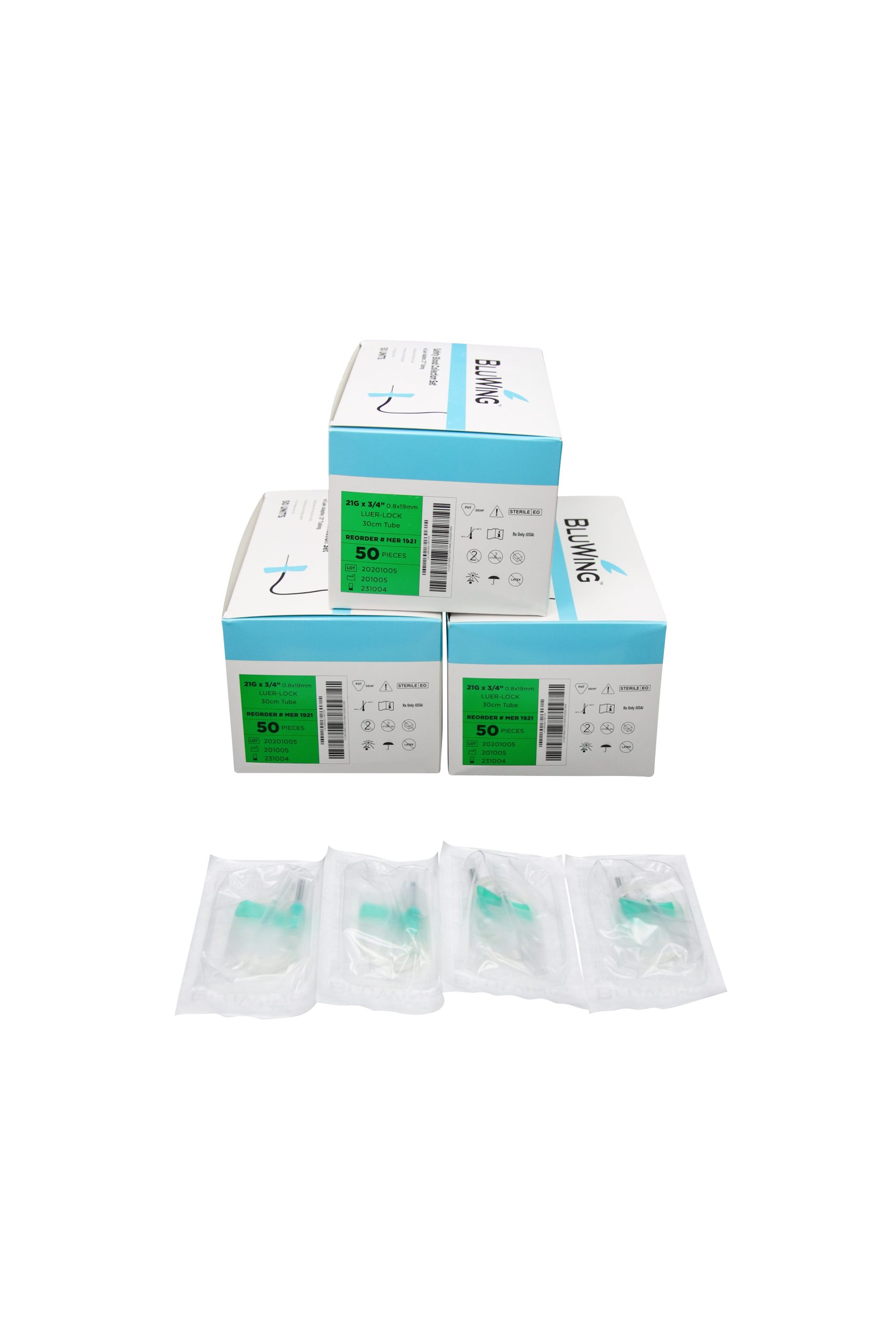 BD Vacutainer Butterfly Needle Set 21G x 3/4'' x 12'' 50/Box
