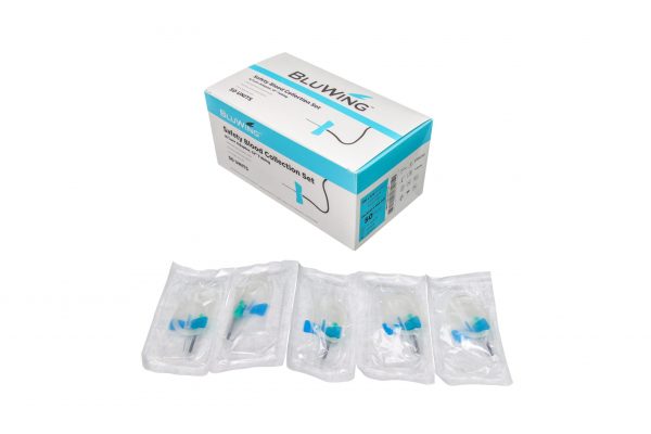 23G BluWing Blood Collection Set Butterfly Needles, 50/box
