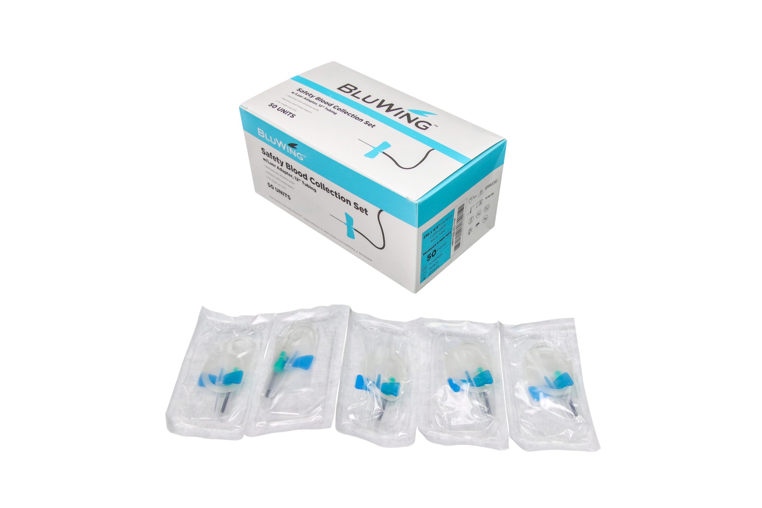 23G Saf-T by Smith Medical Blood Collection Set Butterfly Needles, 50/box -  International Diagnostic Equipment