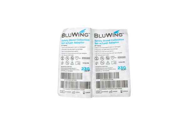 23G BluWing Blood Collection Set Butterfly Needles, 50/box - Image 4