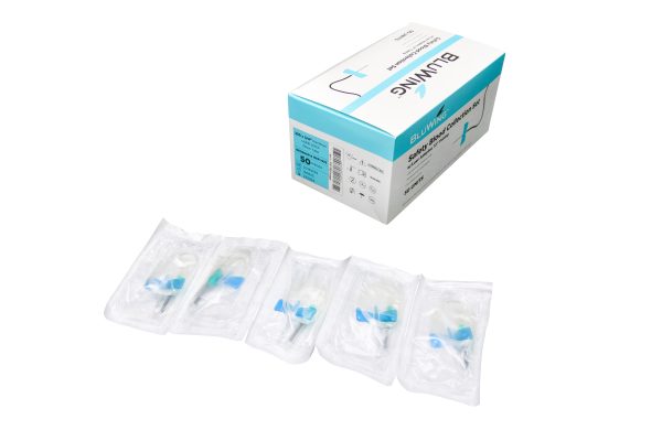 23G BluWing Blood Collection Set Butterfly Needles, 50/box - Image 2
