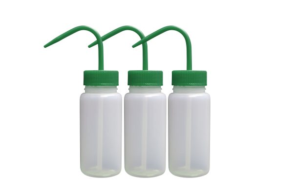 Globe Scientific LDPE Wash Bottles, 250ml / 8 Ounces DIY (Blank Packs, Green) - Image 3
