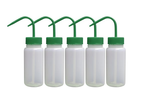 Globe Scientific LDPE Wash Bottles, 250ml / 8 Ounces DIY (Blank Packs, Green) - Image 4