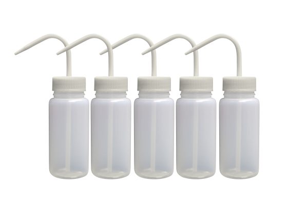 Globe Scientific LDPE Wash Bottles, 250ml / 8 Ounces DIY (Blank Packs, White) - Image 5