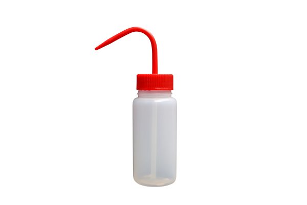 Globe Scientific LDPE Wash Bottles, 1000ml / 32 Ounces DIY (Blank Packs, Red)