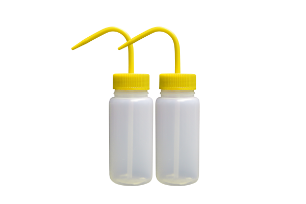 Globe Scientific LDPE Wash Bottles, 1000ml / 32 Ounces DIY (Blank Packs, Yellow) - Image 2