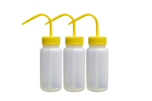Globe Scientific LDPE Wash Bottles, 1000ml / 32 Ounces DIY (Blank Packs, Yellow) - Image 3