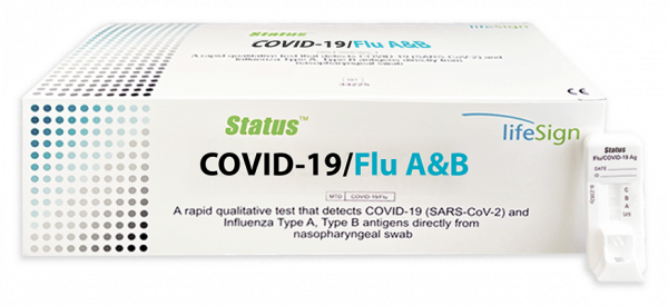 Status COVID-19/Flu A&B, 25 Tests Ref# 33225